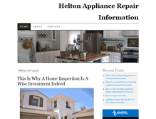 Tablet Screenshot of heltonappliance.com